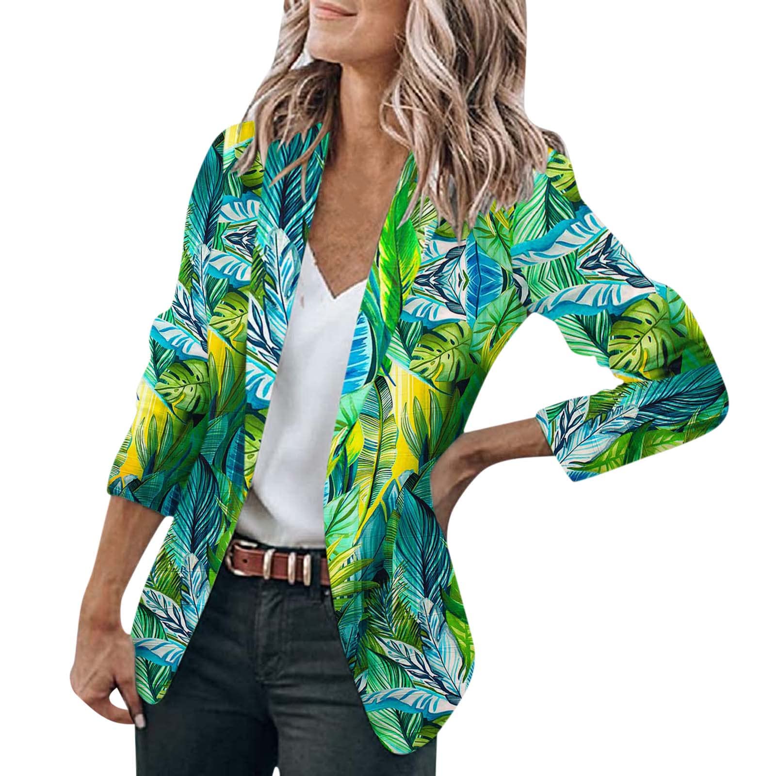 Heavy Women's Jacket - Casual Open Front Long Sleeve Work Office Coat for Spring & Fall | Perfect for Business Attire, Outdoor Work & Everyday Wear