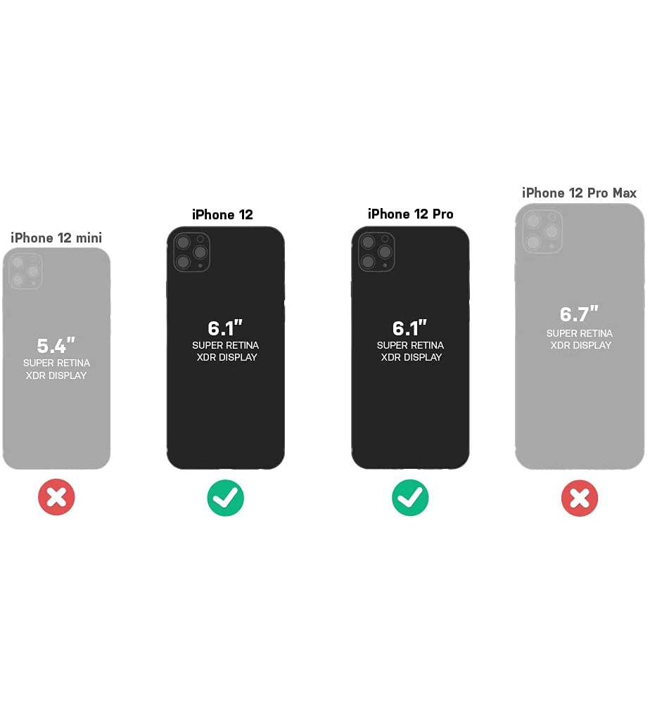 OtterBox Pop Case for iPhone 12 & iPhone 12 Pro - Slim Protective Phone Cover with Grip (Pink) | Shockproof & Drop Protection | Perfect for Everyday Use, Outdoor Activities & Travel