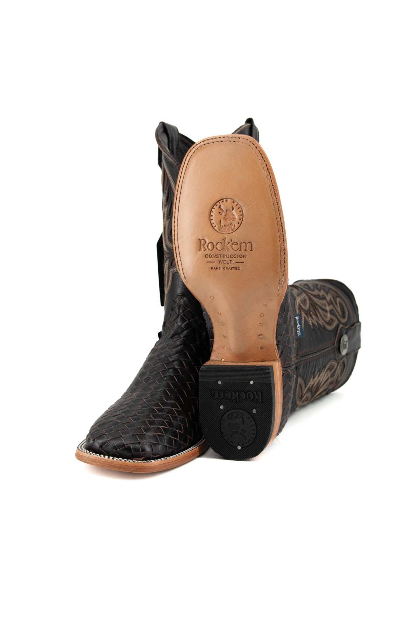 Vancouver Square Toe Cowboy Boots for Men & Women - Western Style Leather Boots with Rubber Sole - Perfect for Rodeo, Country Dance & Outdoor Riding