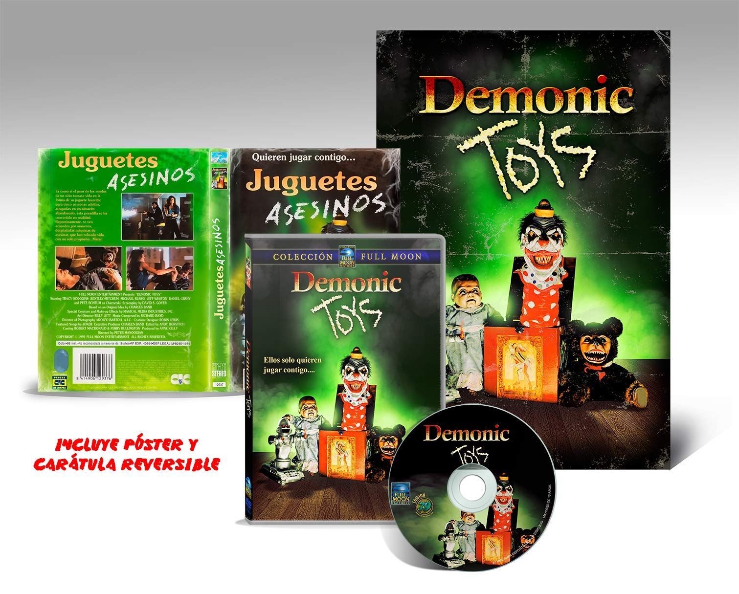 Demonic Toys DVD 1992 - Killer Toys Horror Movie [Import] - Perfect for Halloween Movie Nights & Cult Horror Film Collections