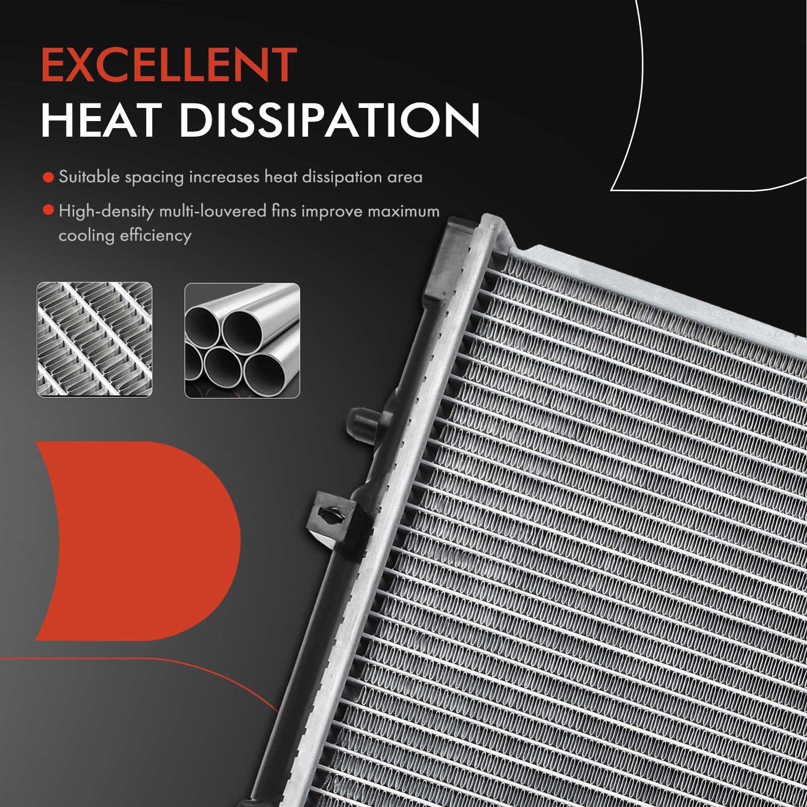 Premium Engine Coolant Radiator with Transmission Oil Cooler for 1997-2003 & 2012-2015 Mitsubishi Montero Sport V6 3.0L - High Performance Cooling System Replacement for Off-Roading & Towing