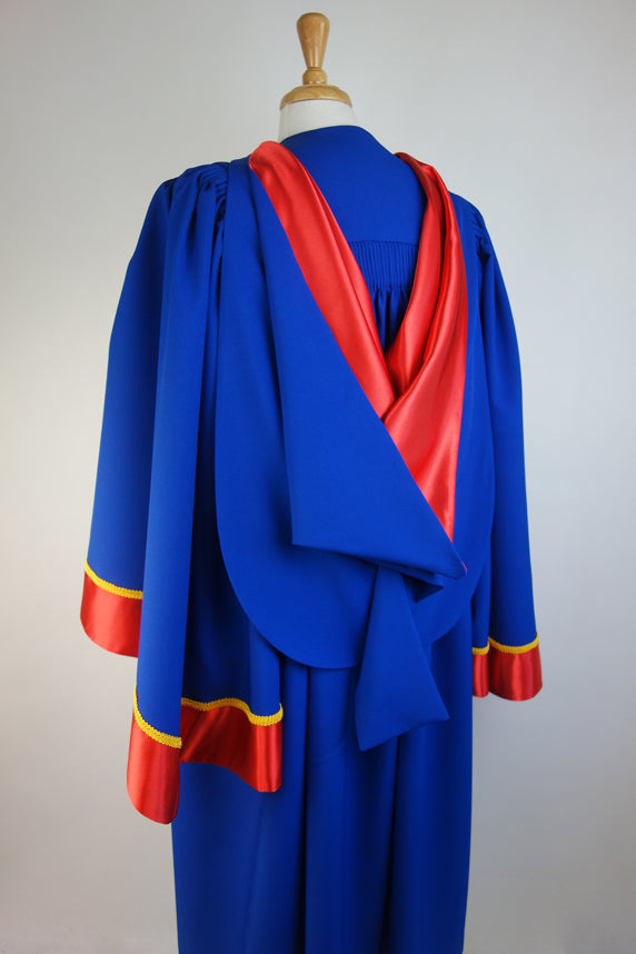 PhD Graduation Hood for ECU - Doctoral Academic Regalia with Custom Embroidery - Perfect for ECU Graduation Ceremonies & Academic Events