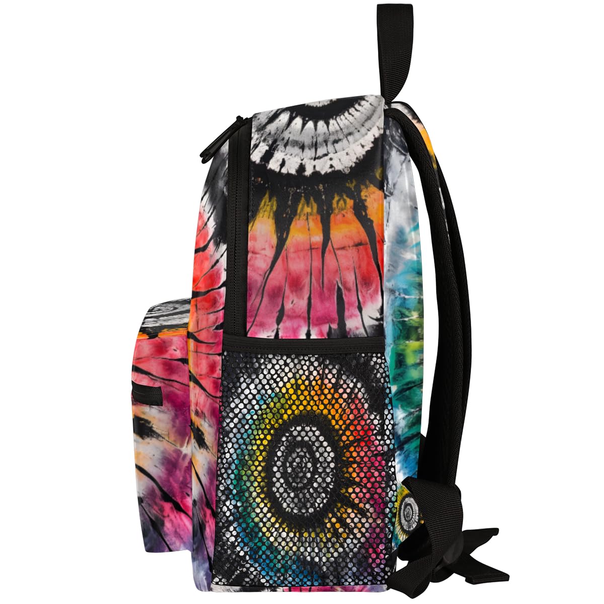 CFPOLAR Tie Dye Kids Backpack for Boys & Girls - Cute Lightweight Toddler Backpack with Chest Strap for Preschool, Kindergarten & Elementary School - Perfect Mini Shoulder Bookbag for Daily Use, Travel & Outdoor Activities