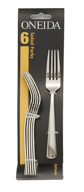 Premium Stainless Steel Salad Forks Set of 6 - Elegant Dinnerware for Parties, Weddings & Fine Dining - Dishwasher Safe Flatware