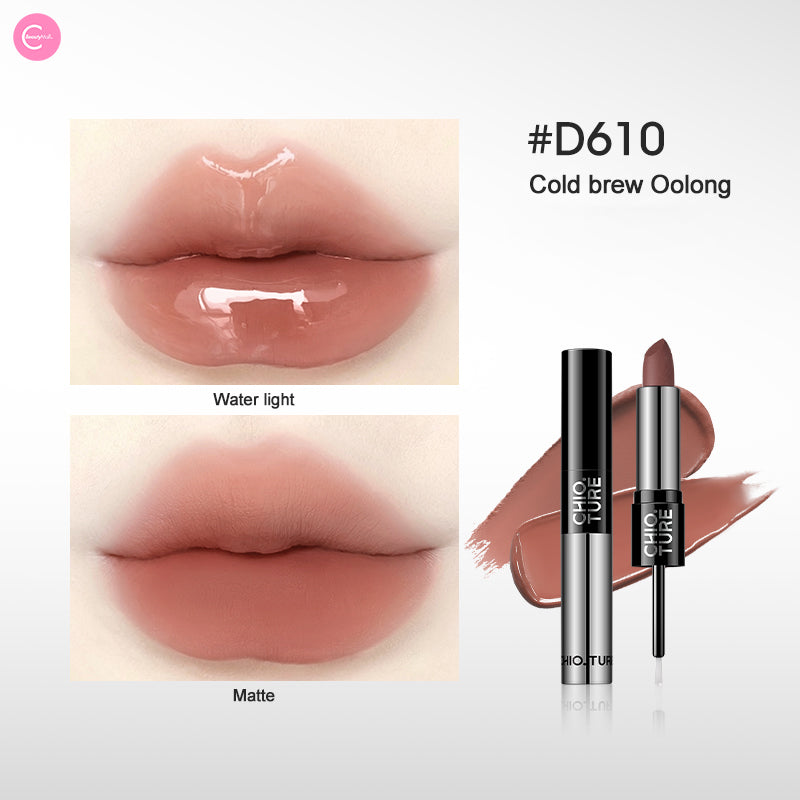 CHIOTURE Dual Ended Lipstick Set - Waterproof & Long Lasting Lip Color for Rainy Days & Outdoor Activities