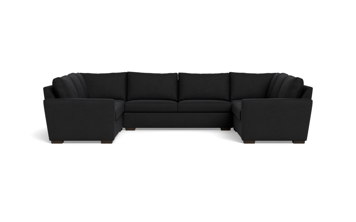 Modern Mesa 154 Condo U-Shaped Sectional Sofa - Comfortable L-Shaped Couch for Living Room, Family Room & Small Spaces