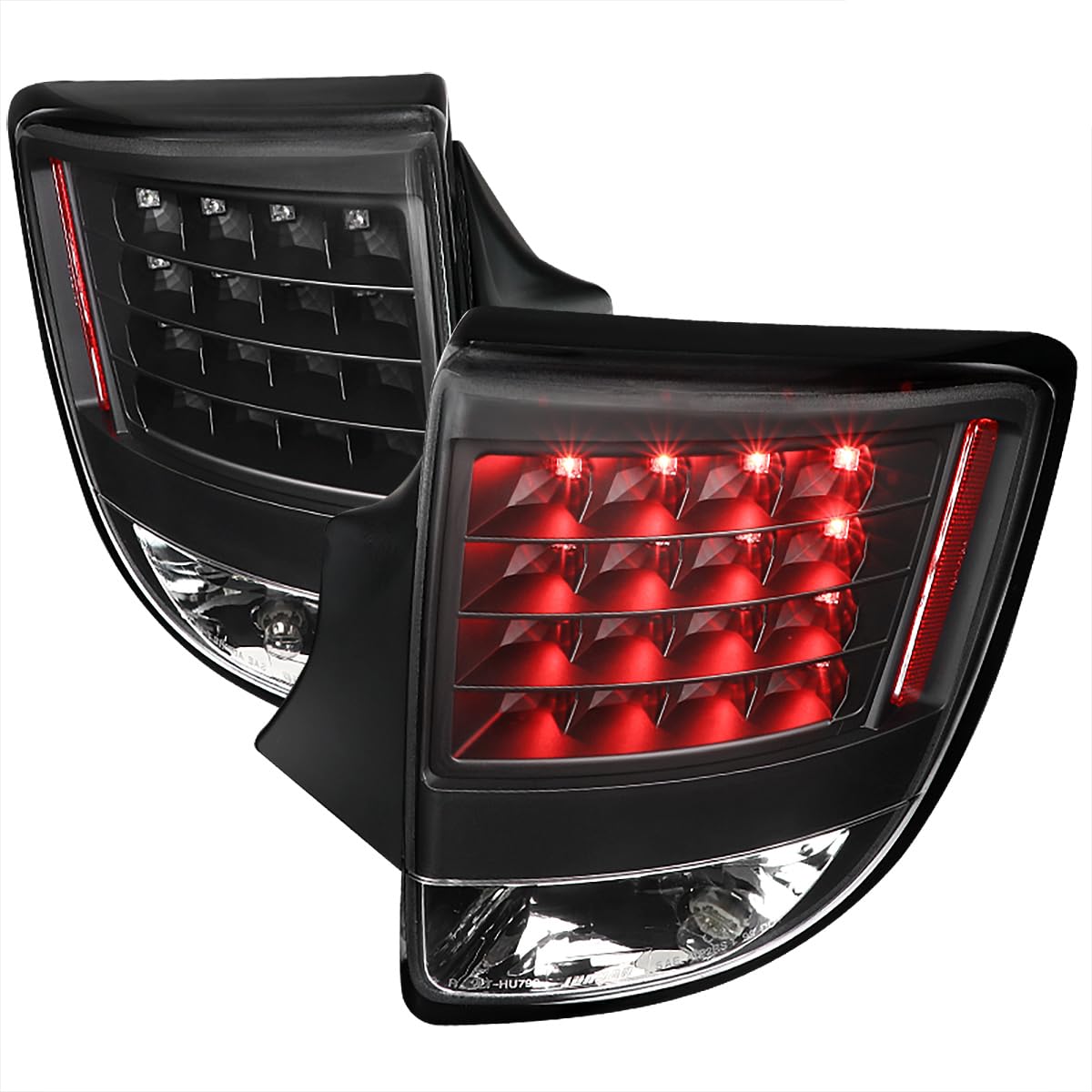 SPEC-D TUNING Black Housing Clear Lens LED Tail Lights for 2000-2005 Toyota Celica - Left & Right Pair Assembly - Enhanced Visibility & Style for Night Driving & Car Shows
