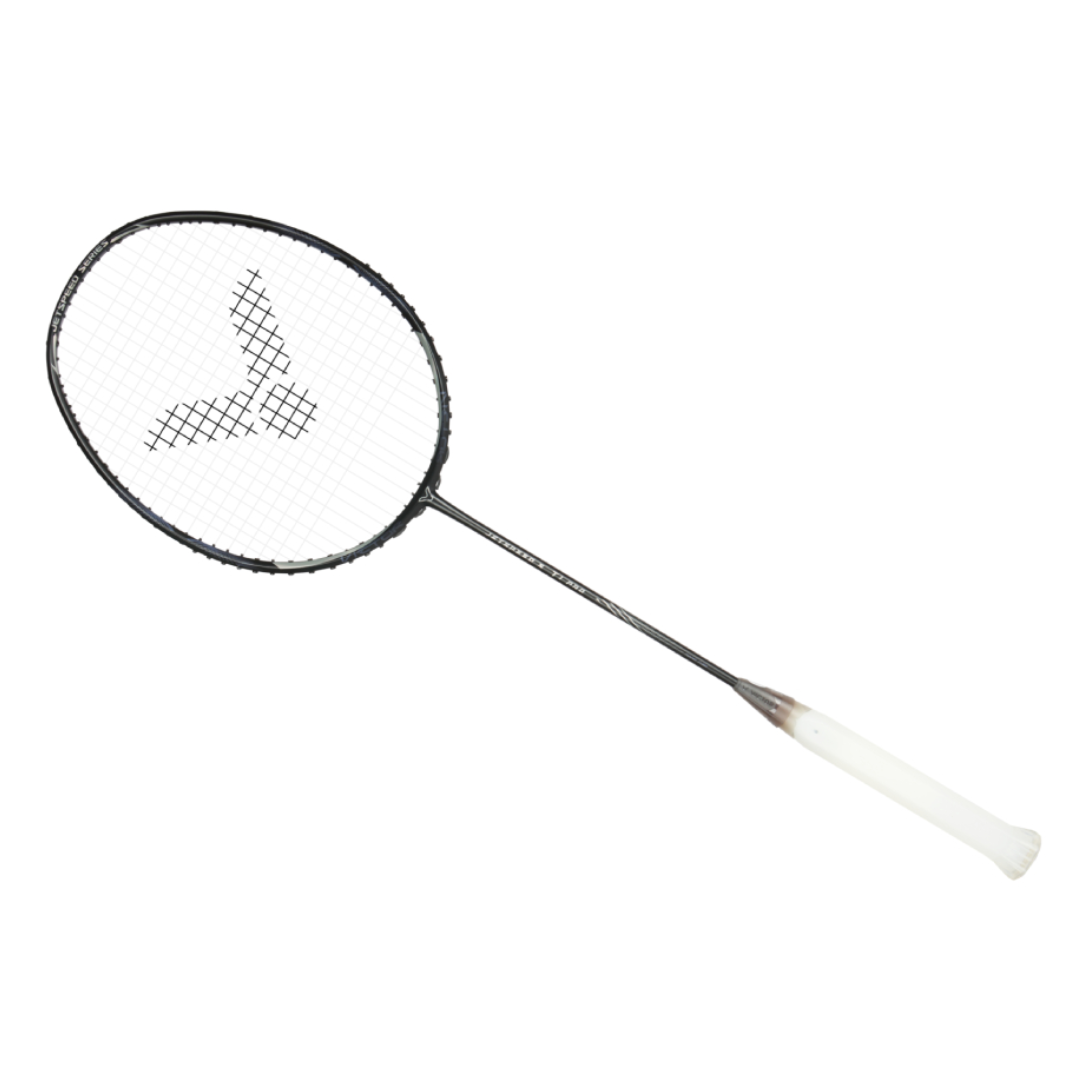 Victor Jetspeed T1 Pro Unstrung Badminton Racket - Carbon Fiber Lightweight Racquet for Advanced Players [Moonless Night] | Perfect for Tournaments & Training Sessions