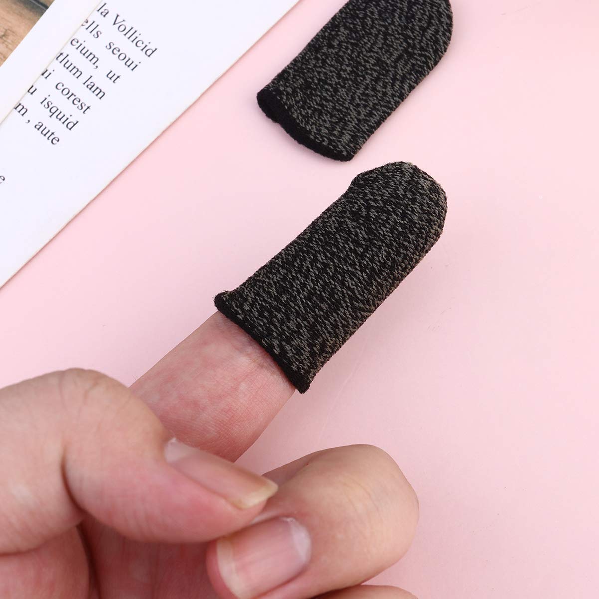 BESPORTBLE 10 Pcs Gaming Thumb Sleeves - Anti-Sweat & Non-Slip Touch Screen Controller Sleeves for Mobile Games - Perfect for PS5, Xbox, Nintendo Switch & Smartphone Gaming