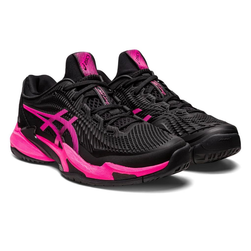 ASICS Court FF 3 Men's Tennis Shoes - Black/Pink - High-Performance Indoor & Outdoor Court Shoes for Competitive Play & Training