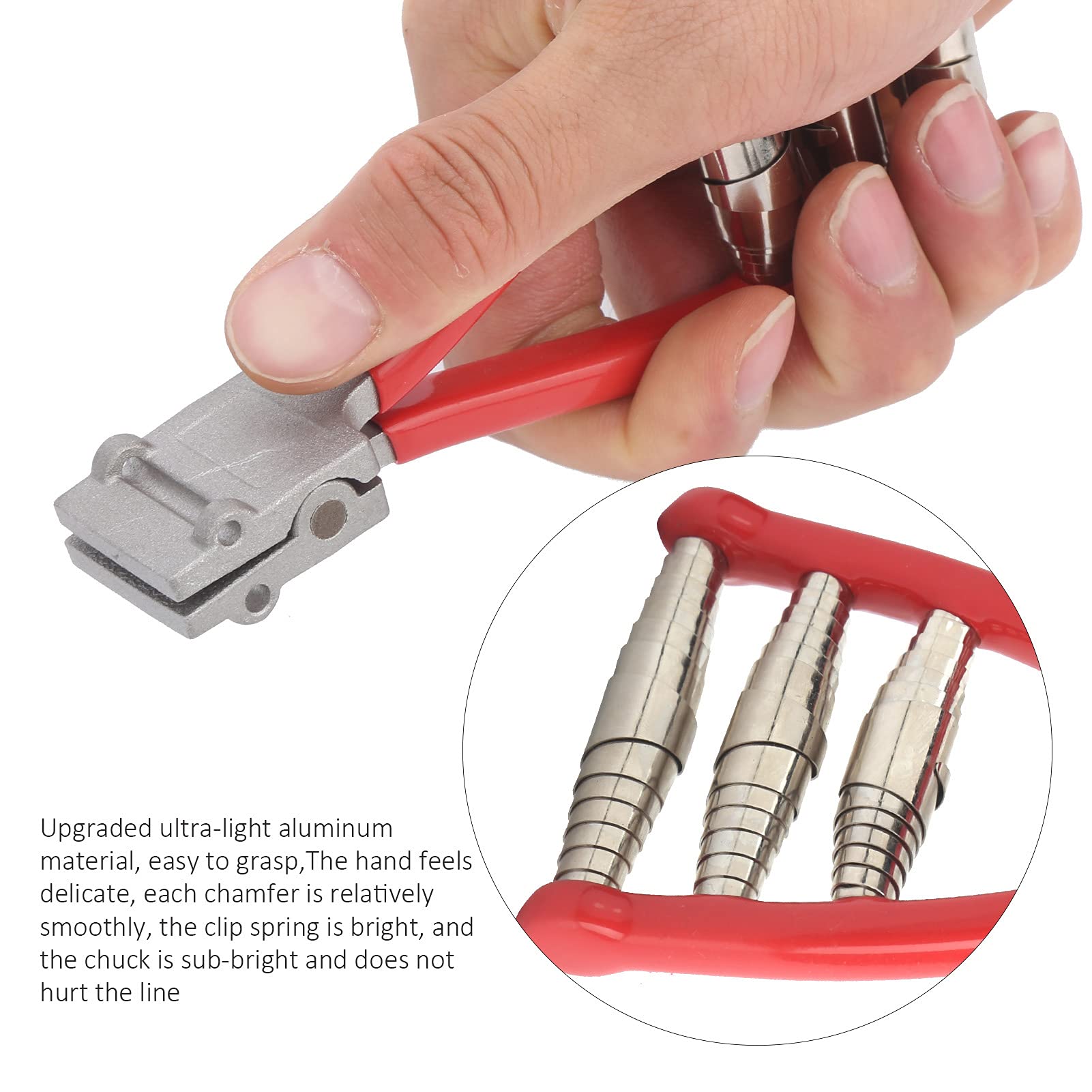 Professional Tennis & Badminton Stringing Machines - 3 Spring Starter Tool & Racket Clamp for Precise Stringing | Perfect for Home & Club Court Maintenance
