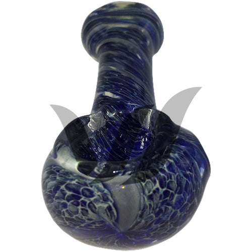 Premium Glacier Spoon Pipe - Handcrafted Glass Smoking Pipe for Smooth Hits | Portable & Durable Design for Travel, Camping & Outdoor Use