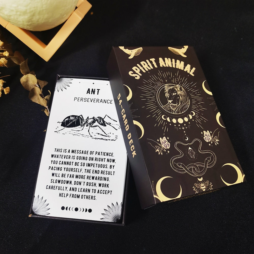 Spirit Animal Oracle Cards - 44 Card Deck for Divination, Guidance & Self-Discovery | Perfect for Meditation, Tarot Readings & Spiritual Growth (English Edition)