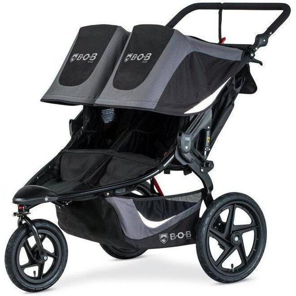 BOB Revolution Flex 3.0 Duallie Double Jogging Stroller - Lightweight All-Terrain Baby Stroller for Twins with Adjustable Canopy | Perfect for Running, Walking & Outdoor Adventures with Two Kids