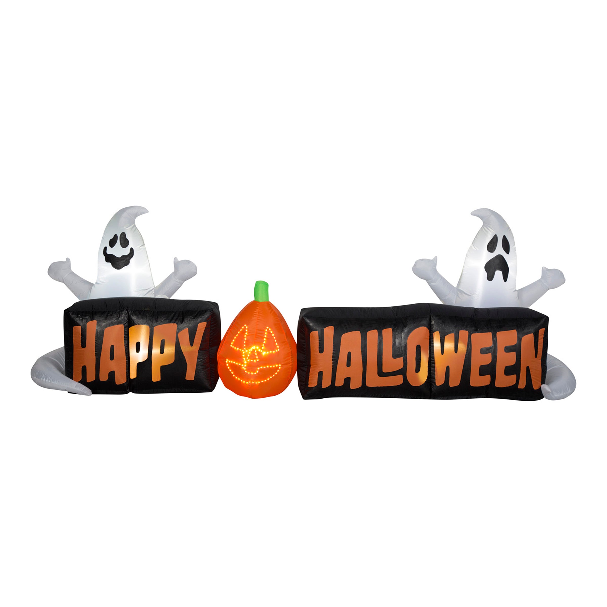9 ft. Airblown Inflatable Halloween Yard Decoration - Spooky Ghost Design with LED Flashing Lights for Outdoor Party Decor, Haunted House, and Front Yard Halloween Display