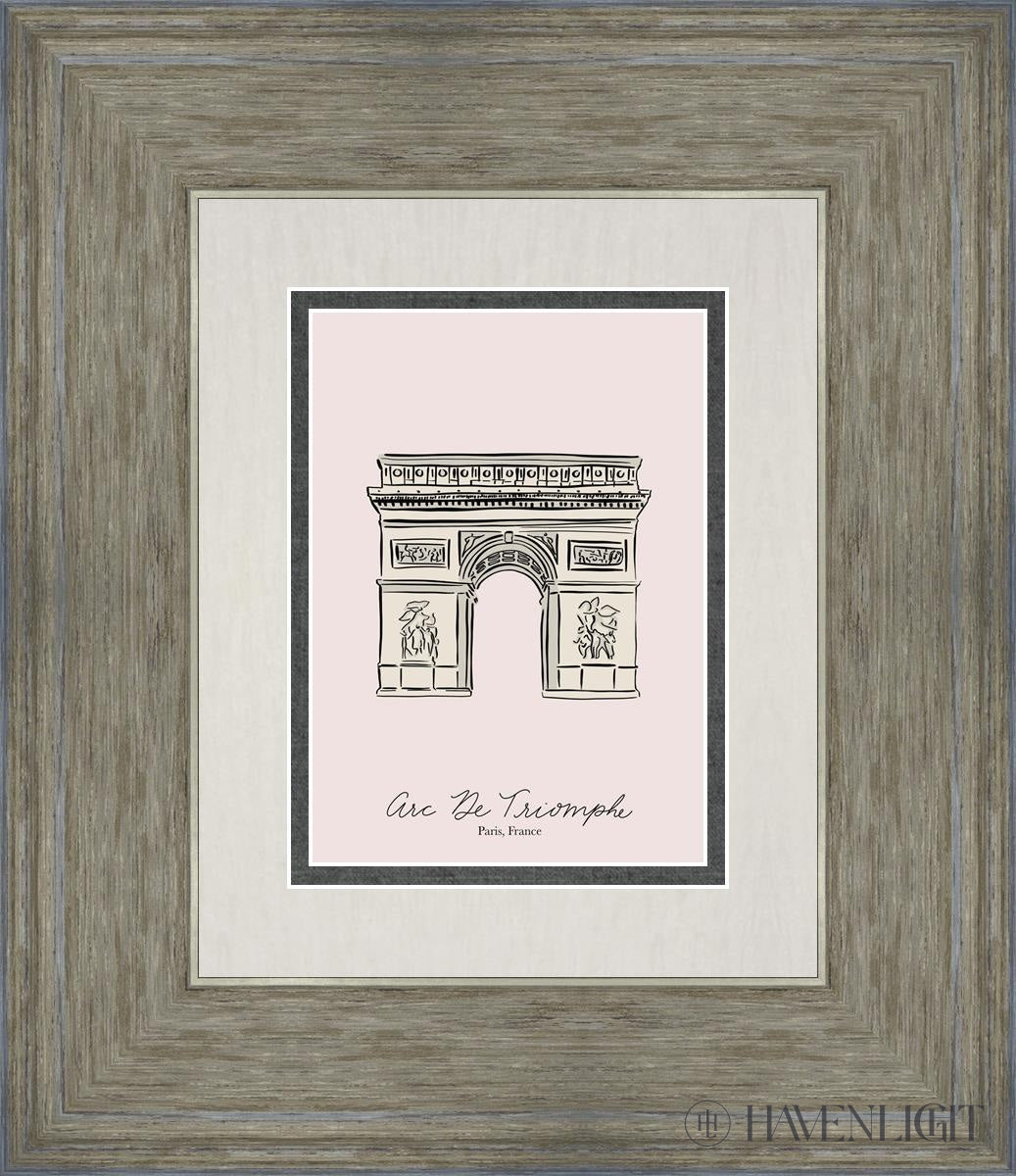 Arc De Triomphe Painting by Elise Gomez - Parisian Wall Art Decor for Living Room, Office & Gift Ideas