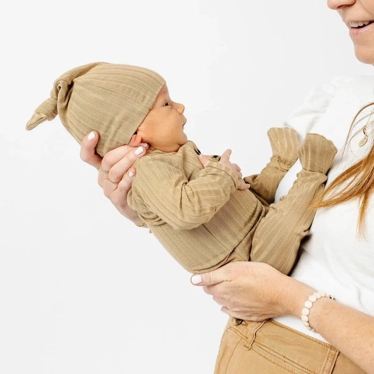 Lou Lou & Co Matching Top and Bottom Set - Soft & Comfortable Sand Color Outfit for Toddlers | Perfect for Playdates, Daycare, and Family Photos