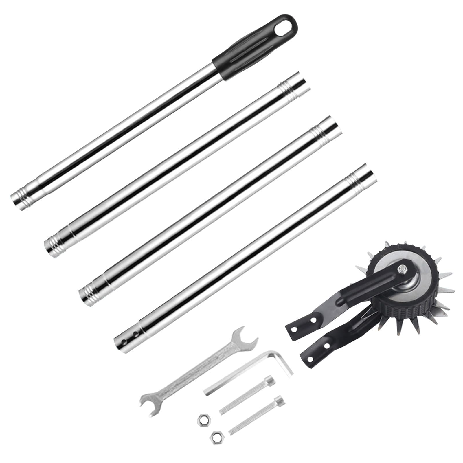 Longzhuo Rotary Wheel Lawn Edger - Manual Garden Edging Tool with Stainless Steel Handle for Perfect Lawn Borders - Ideal for Yard Maintenance, Landscaping & DIY Garden Projects