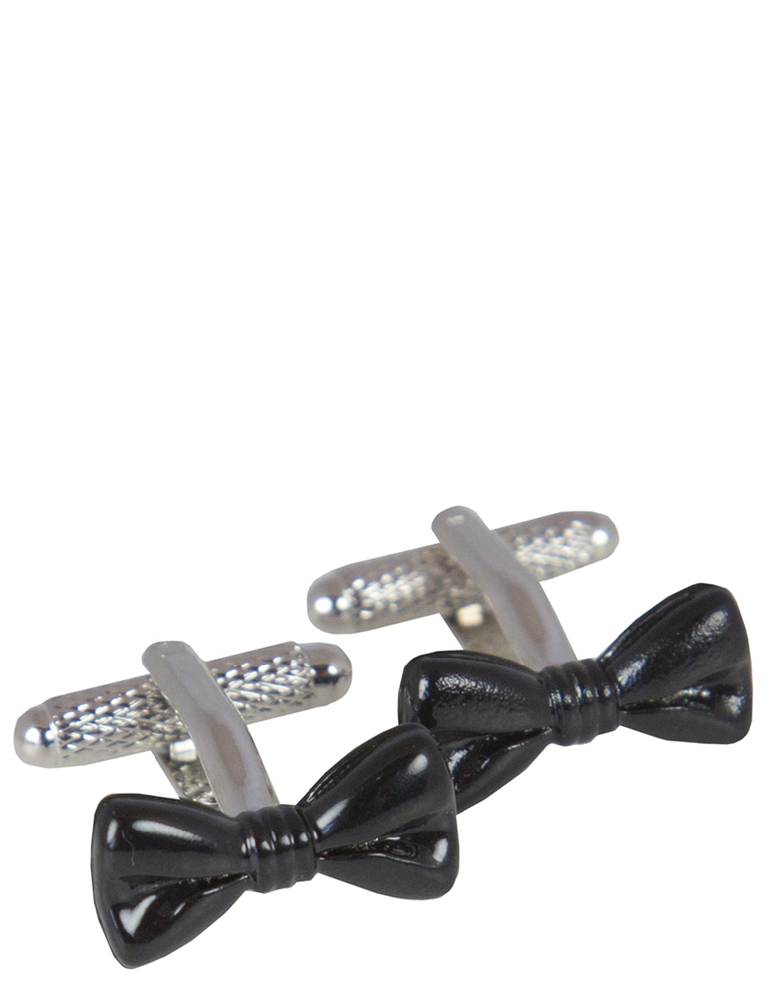 Elegant Black Déclic Bow Tie Cufflinks for Men - Premium Wedding & Formal Accessories - Perfect for Tuxedos, Suits & Special Occasions