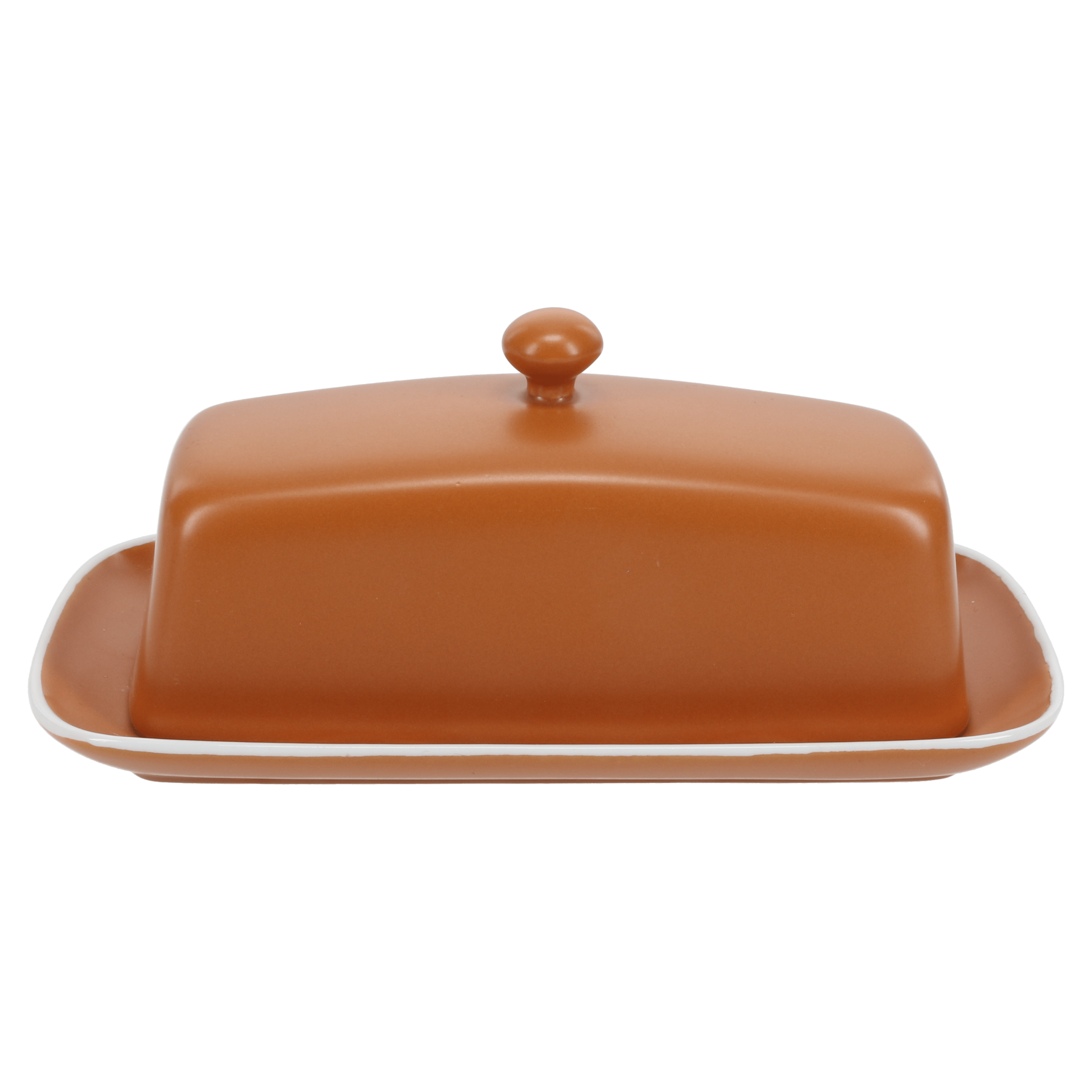 BIA Tempo Covered Butter Dish - Terracotta Butter Keeper with Lid - Perfect for Kitchen, Dining Table, and Picnics