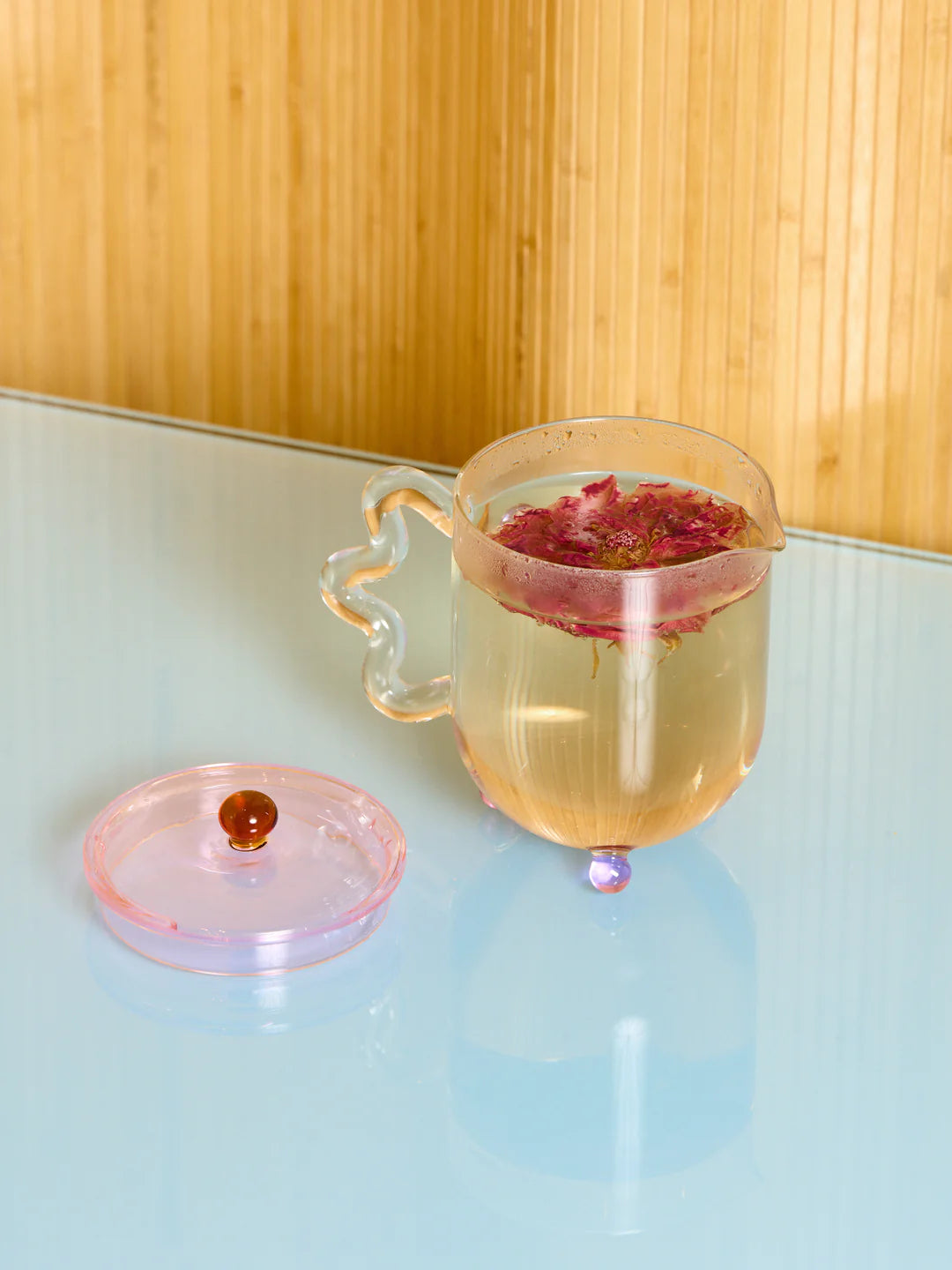 Premium Bloom Teapot - Elegant Floral Design Ceramic Teapot with Stainless Steel Infuser - Perfect for Loose Leaf Tea, Herbal Tea & Iced Tea - Ideal for Home, Office & Gift Giving