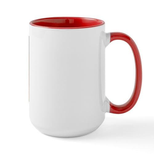 White/Red Inside - The Norwegian Gnome Large Mug