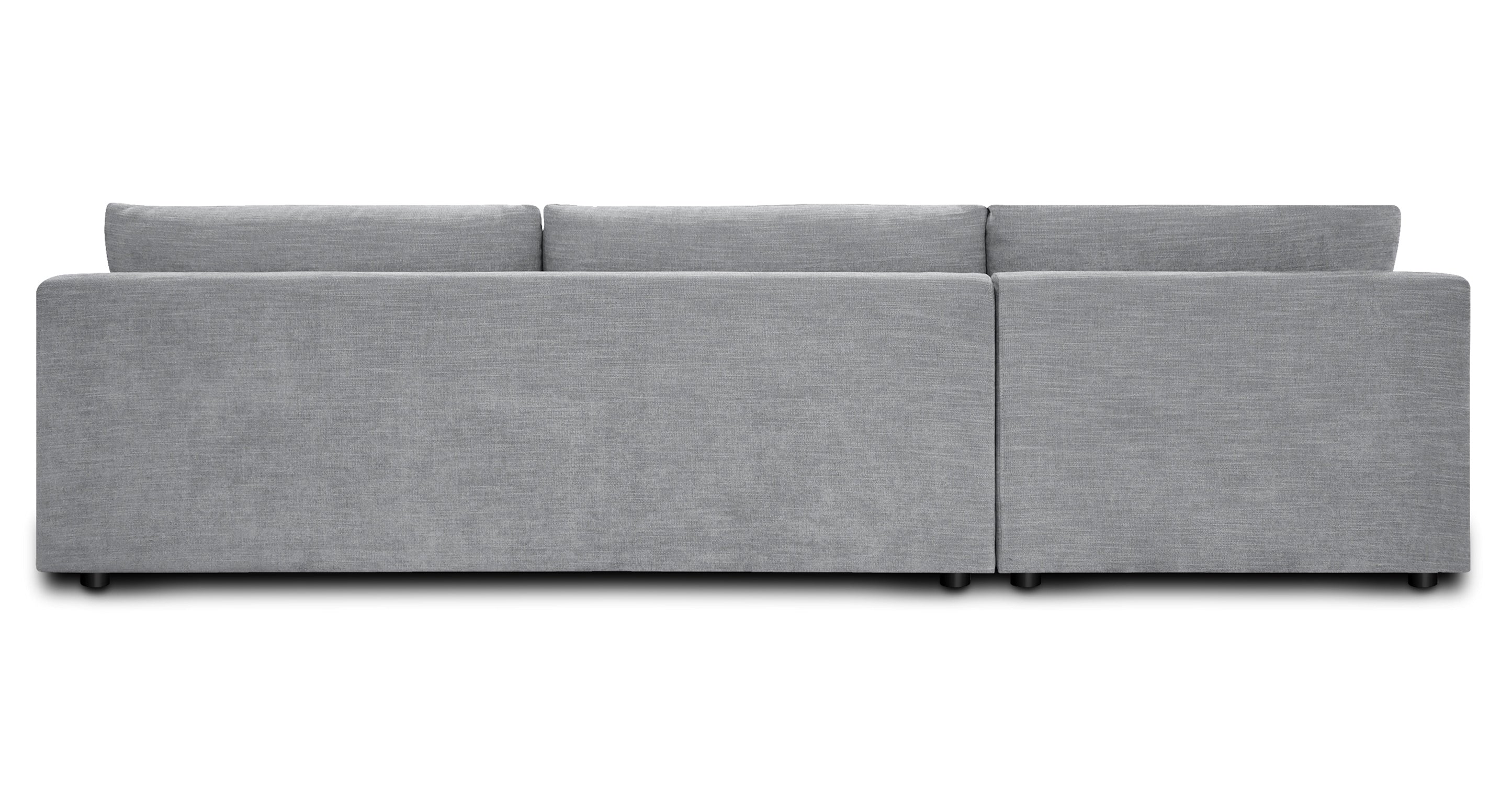 Argos Left Facing Sleeper Sectional Sofa Bed - Convertible L-Shaped Couch with Pull-Out Bed, Modern Fabric Upholstery for Living Room, Guest Room & Small Spaces