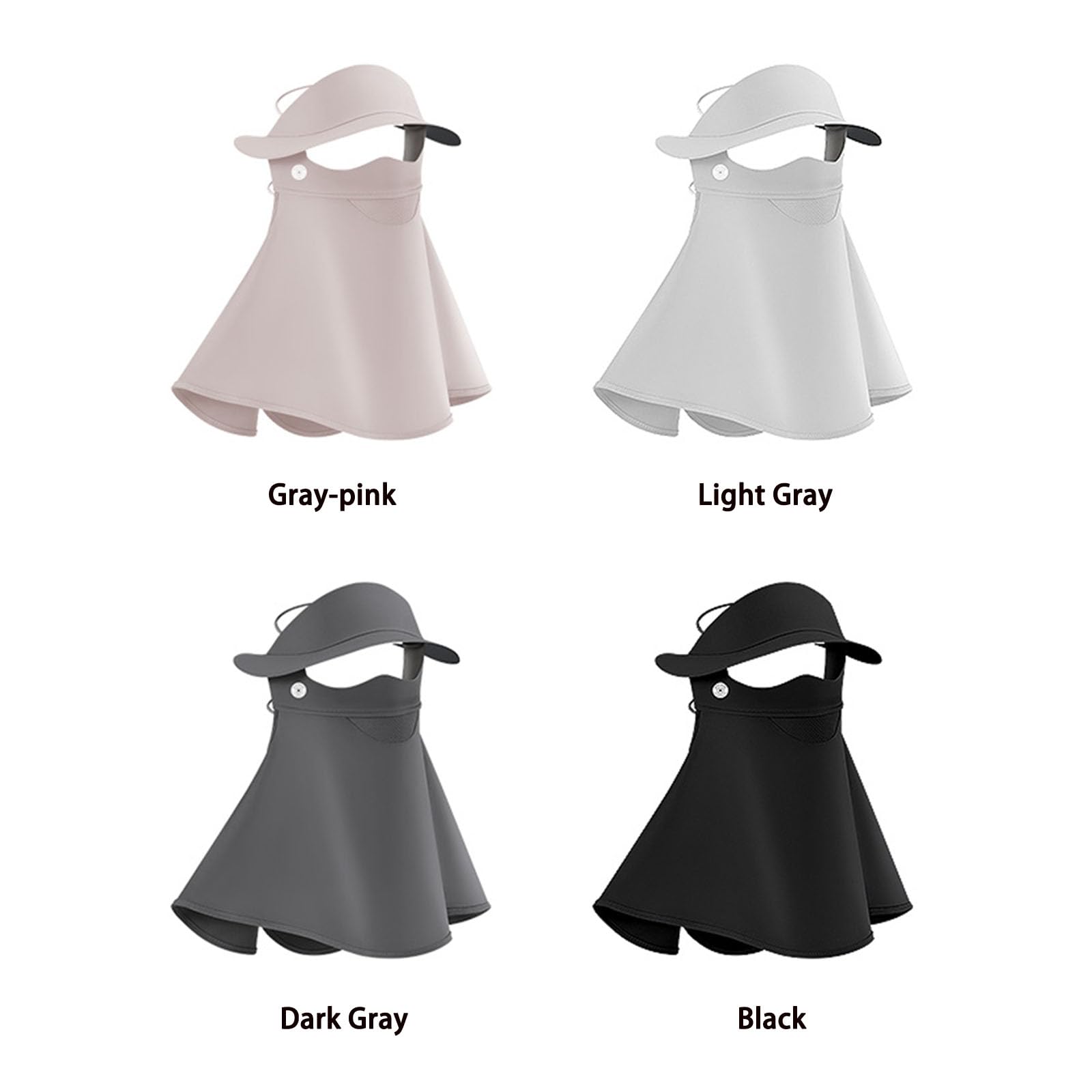 Sun Protection Face Mask & Ice Silk Neck Gaiter - UV Protective Face Cover with Earloop for Outdoor Activities, Hiking, Cycling, and Running