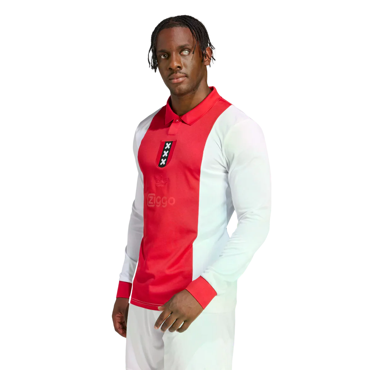 Adidas Ajax 125th Anniversary Long Sleeve Jersey 2025/2026 - Official Football Shirt (Red/White) | Perfect for Match Days & Fan Collections