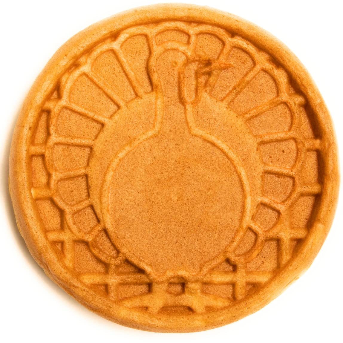Nostalgia MyMini Electric Turkey Waffle Maker - Compact Appliance for Cranberry Shaped Waffles, Perfect for Breakfast, Kids Snacks & Holiday Parties