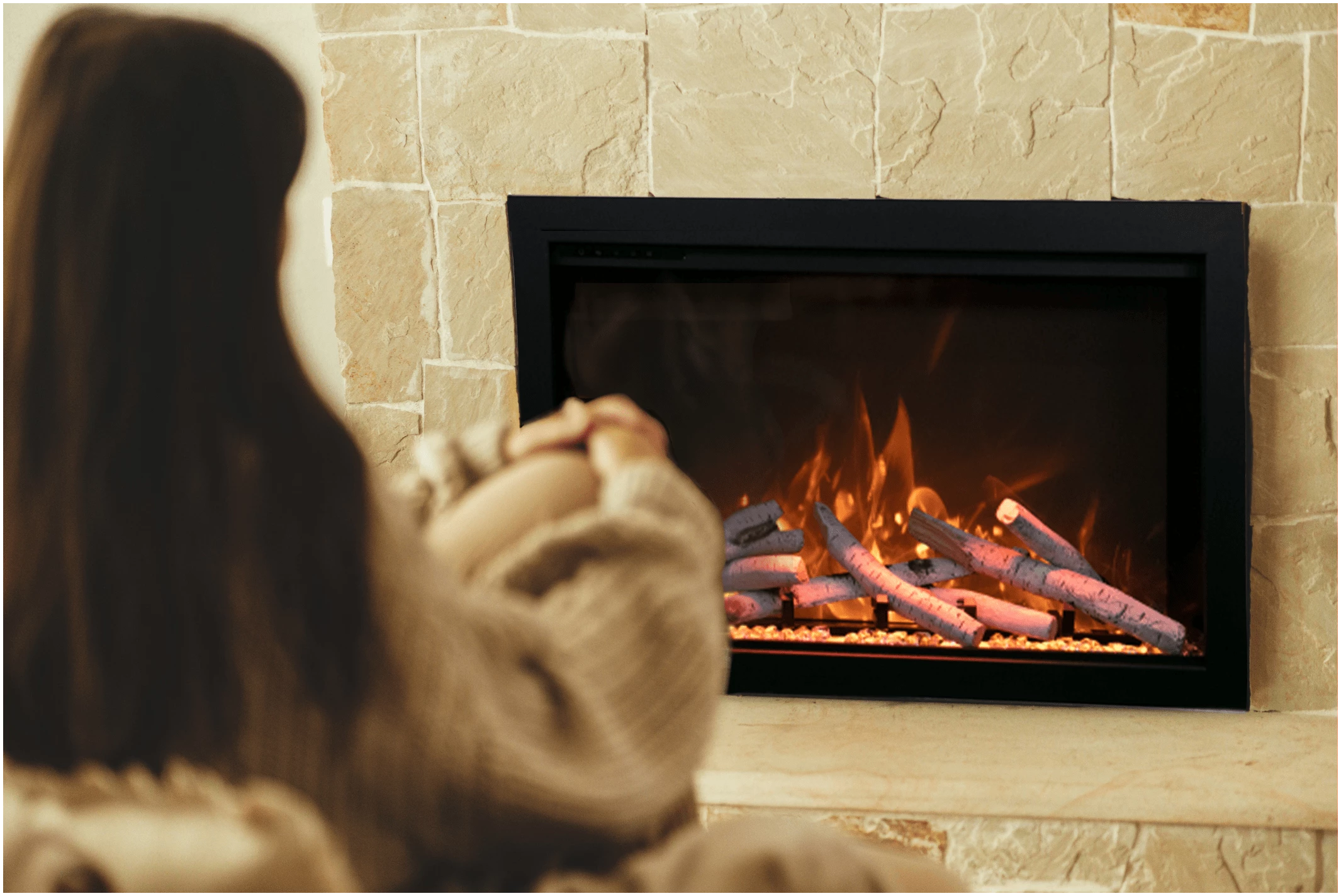 Amantii TRD 26-Inch Electric Fireplace - Traditional Series Open Box - Perfect for Living Room, Bedroom & Office Heating