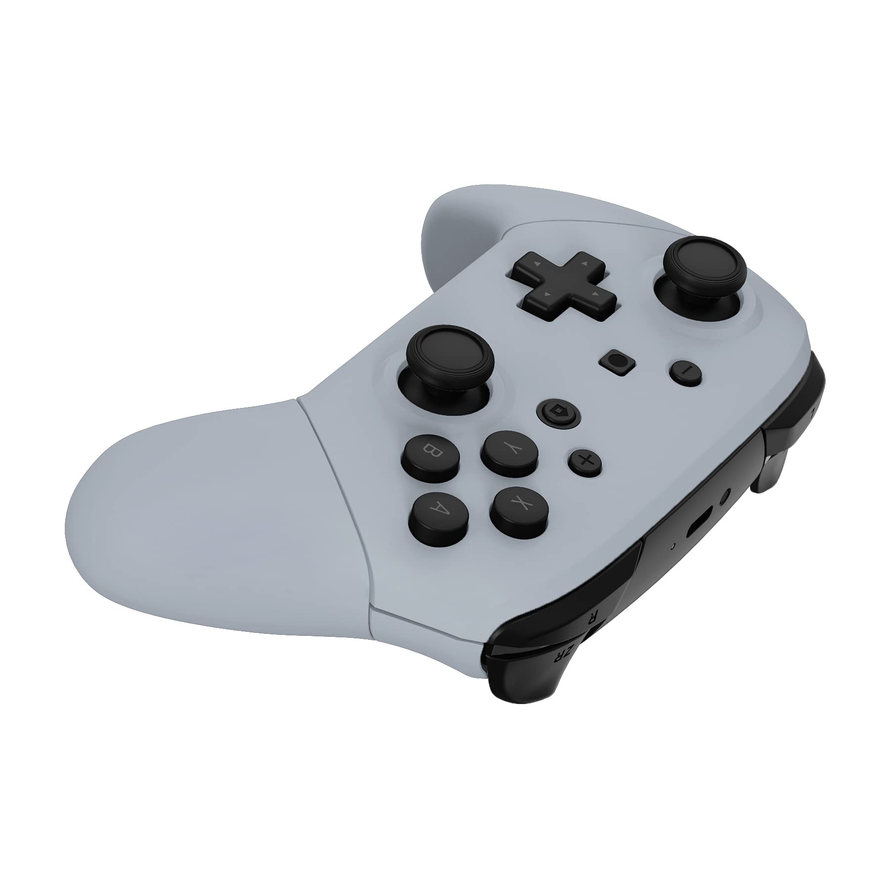 eXtremeRate Gray Faceplate for Switch Pro Controller - DIY Replacement for Gaming