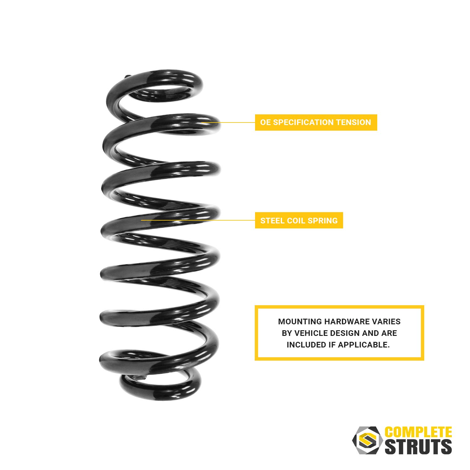 2002-2009 Chevrolet Trailblazer Rear Air Suspension to Gas Shock Conversion Kit - Passive Shock Absorbers & Coil Springs Replacement Pair (Improves Ride Comfort & Handling for Off-Roading, Towing & Daily Driving)