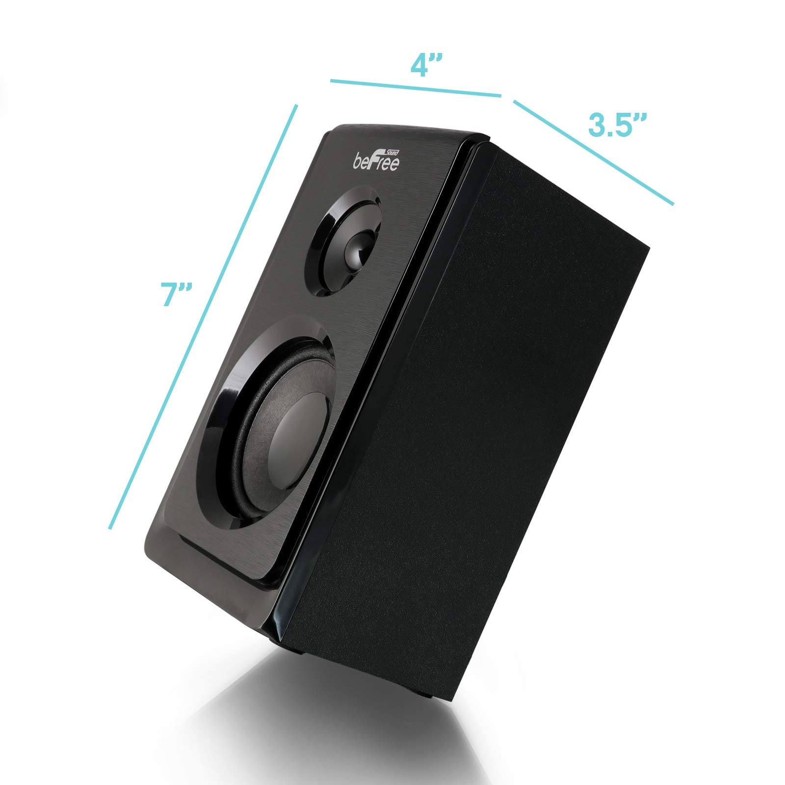 beFree Sound 5.1 Channel Bluetooth Surround Sound Speaker System - Wireless Home Theater Audio for Movies, Gaming & Music (Black)