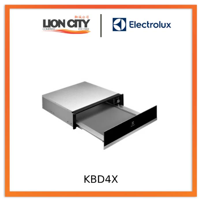 Electrolux KBD4X 60cm Built-In Warming Drawer - 6 Place Settings Capacity | UltimateTaste 700 Series | Perfect for Entertaining & Keeping Dishes Warm at Dinner Parties