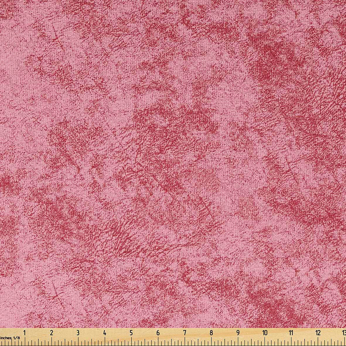 Ambesonne Faux Suede Fabric by The Yard - Digitally Printed Distressed Texture, Durable & Washable DIY Upholstery Material for Indoor/Outdoor Home Decor (10 Yards, Dark Salmon) - Perfect for Sofa Covers, Pillows, Curtains & Craft Projects