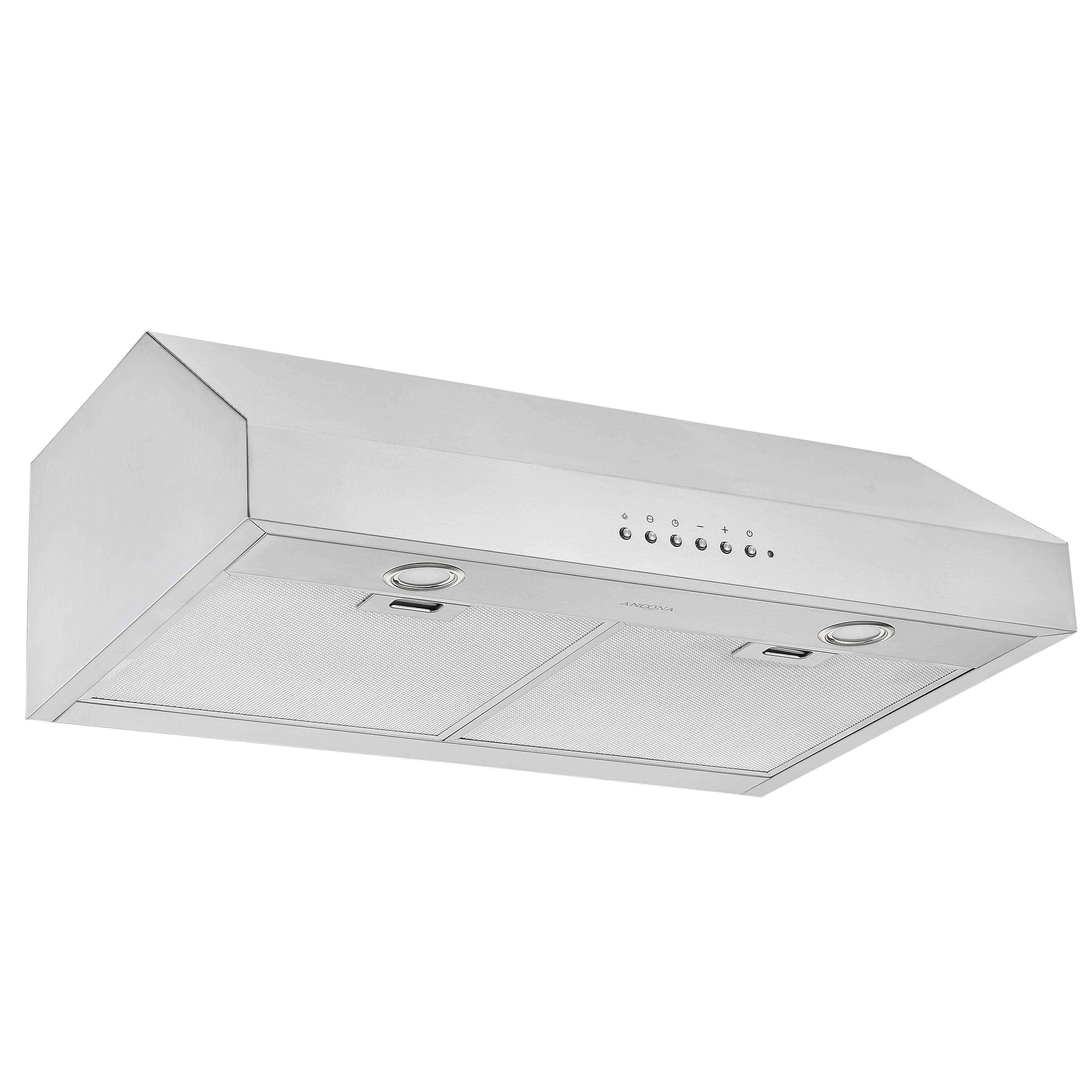 30 Inch UCDI430 Stainless Steel Ducted Under Cabinet Range Hood with Night Light - Powerful Kitchen Ventilation for Smoke & Odor Removal - Perfect for Modern Home Cooking & Baking
