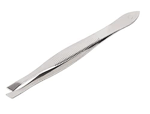 HARU MALL® Professional Eyebrow Threading Kit - Stainless Steel Cuticle Scissors & Tweezers for Eyebrows, Eyelashes, Nose & Ear Hair - Perfect for Salon & Home Grooming (3-Pack)