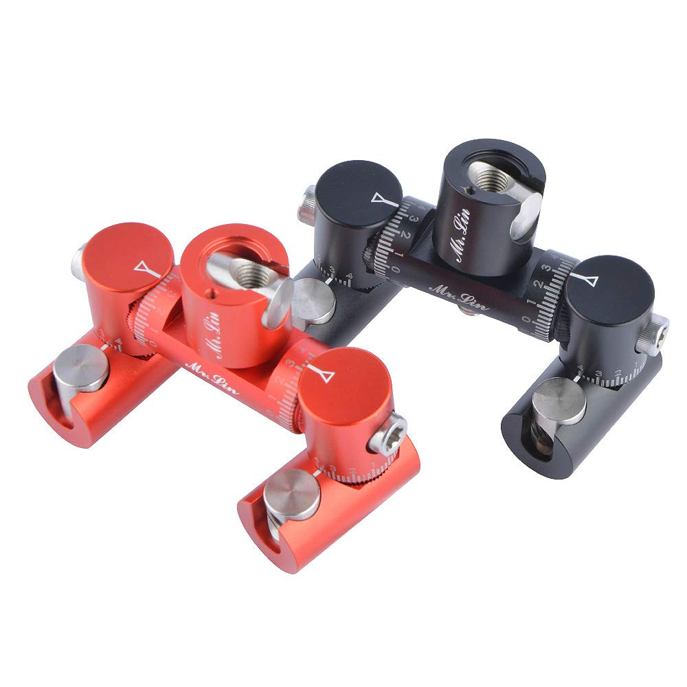 AMEYXGS Adjustable V-Bar Bow Stabilizer - Single/Double Side Archery Stabilizer Mount with Quick Disconnect | Perfect for Target Shooting, Hunting & Bowfishing