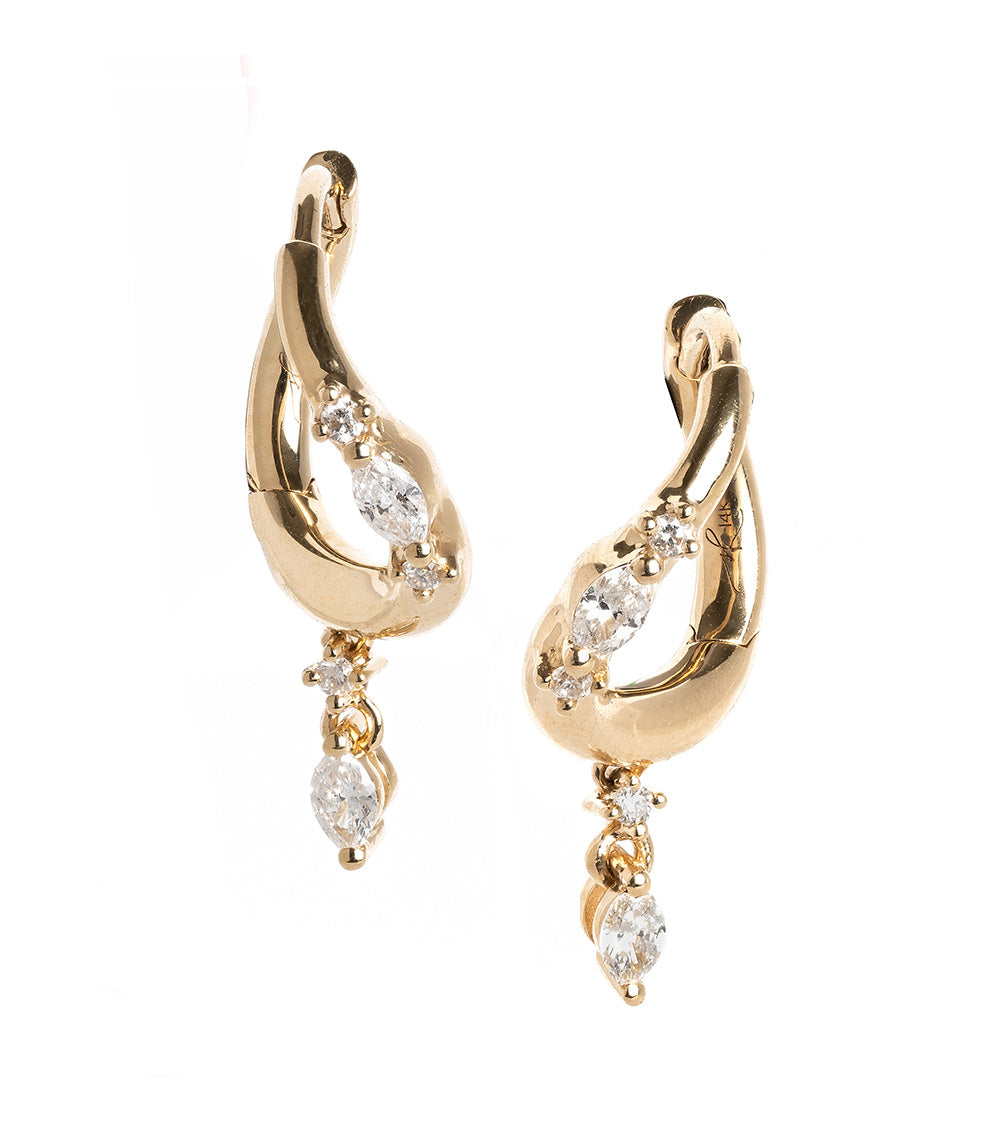 Small Melt Hoops - Trendy Gold & Silver Stackable Earrings for Women | Minimalist Dainty Hoop Earrings for Everyday Wear | Perfect for Work, Date Night & Casual Outfits