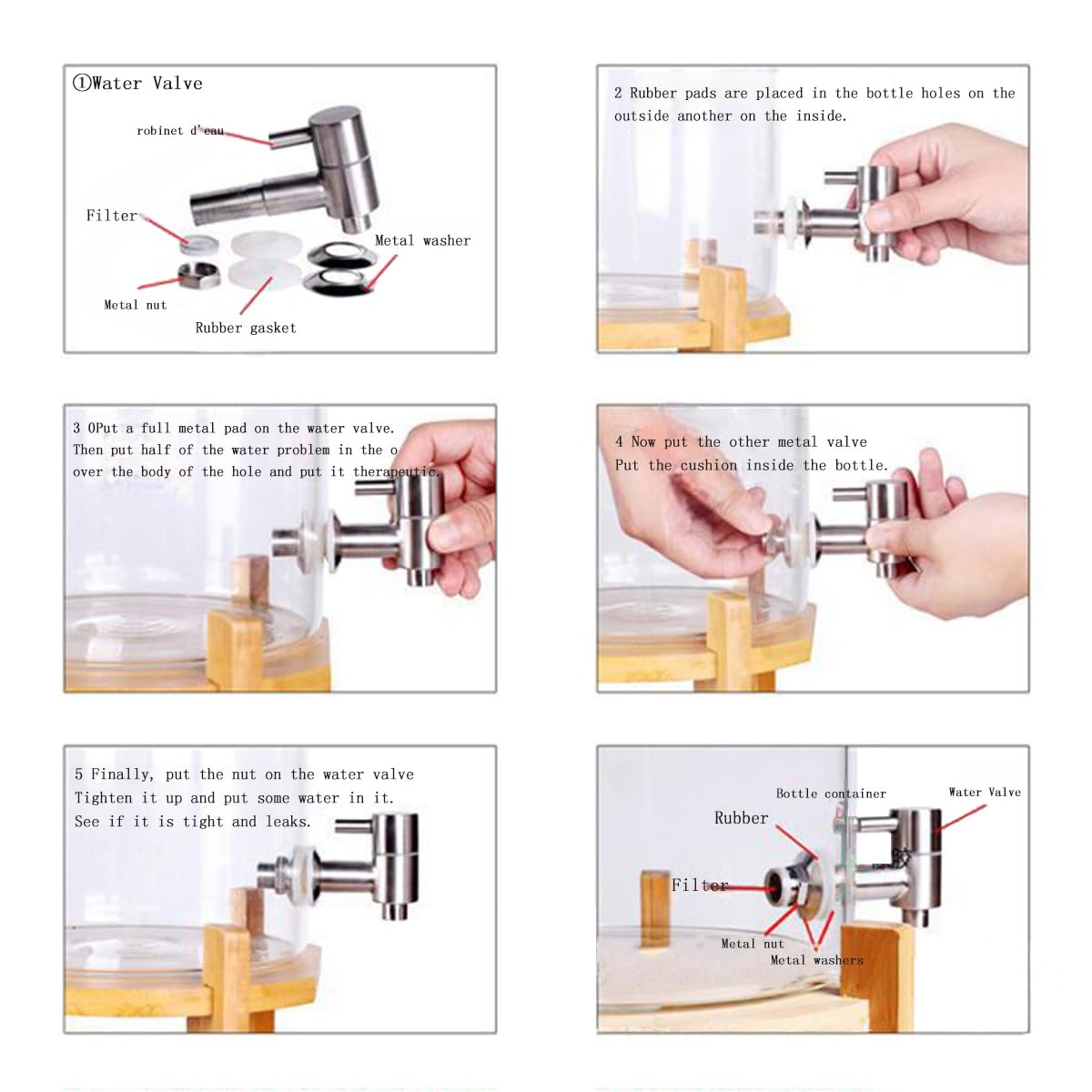 Stainless Steel Water Dispenser with Drip-Free Tap - 15L/12L Capacity, Wide Mouth for Easy Filling - Glass Beverage Dispenser for Home, Office, Parties & Outdoor Events