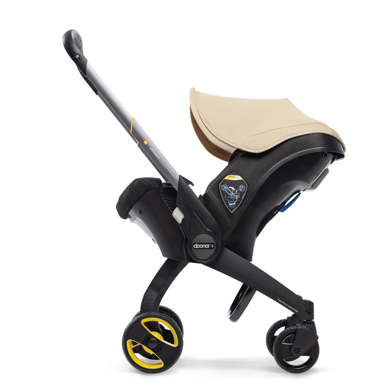 Doona Infant Car Seat & Stroller with Base - 3-in-1 Travel System for Newborns to 35 lbs - Lightweight & Compact for Airplane & Car Travel - Perfect for Parents on the Go