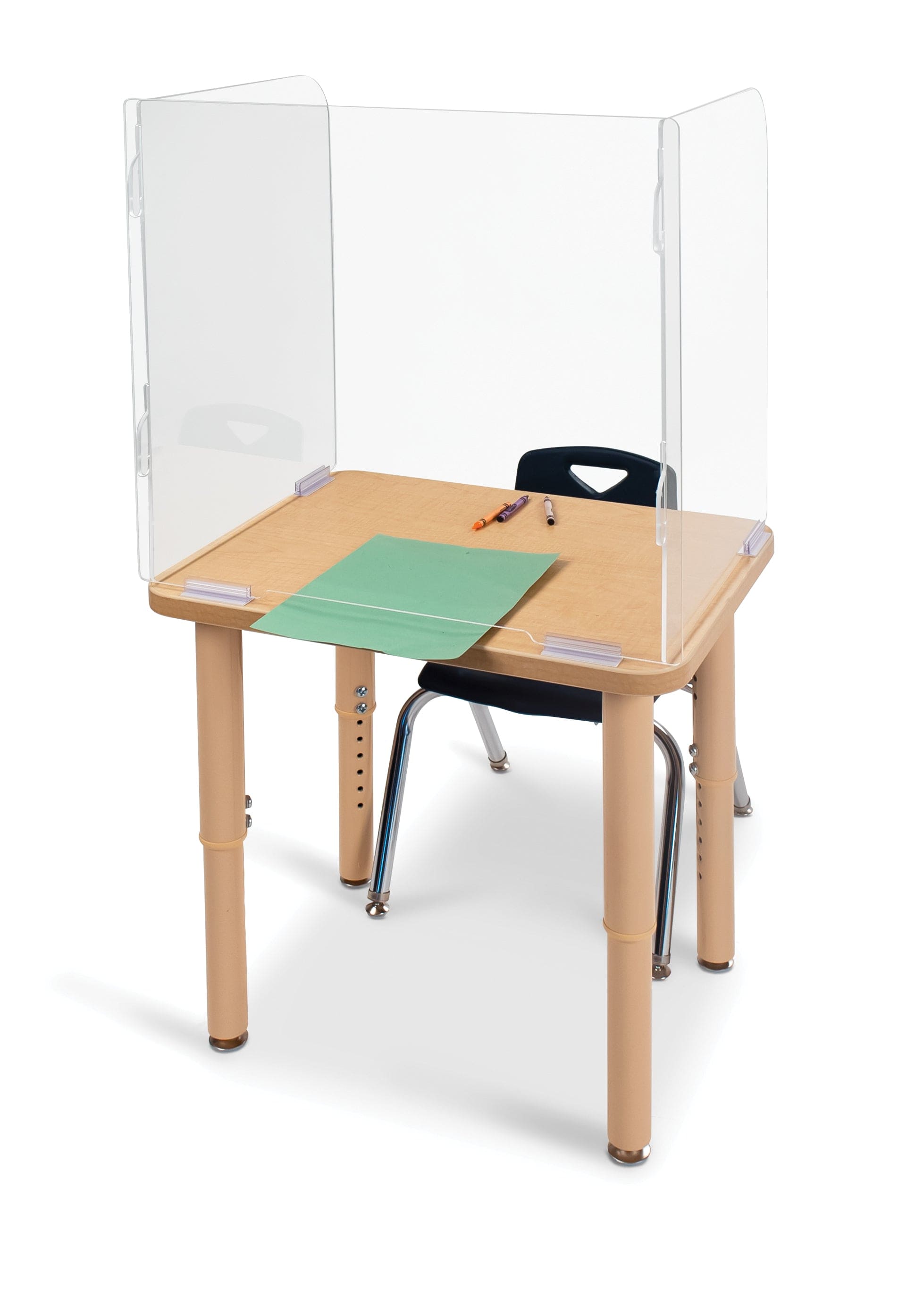 Clear Acrylic Student Desk Partition - 23.5