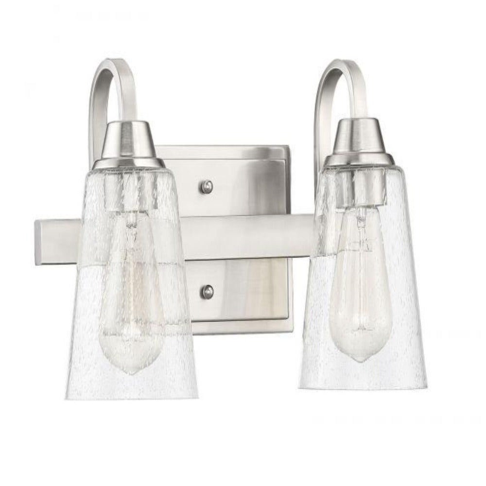 Venice 2-Light Bathroom Vanity Light Fixture - Elegant Wall Sconce for Makeup Mirror & Dressing Area Lighting