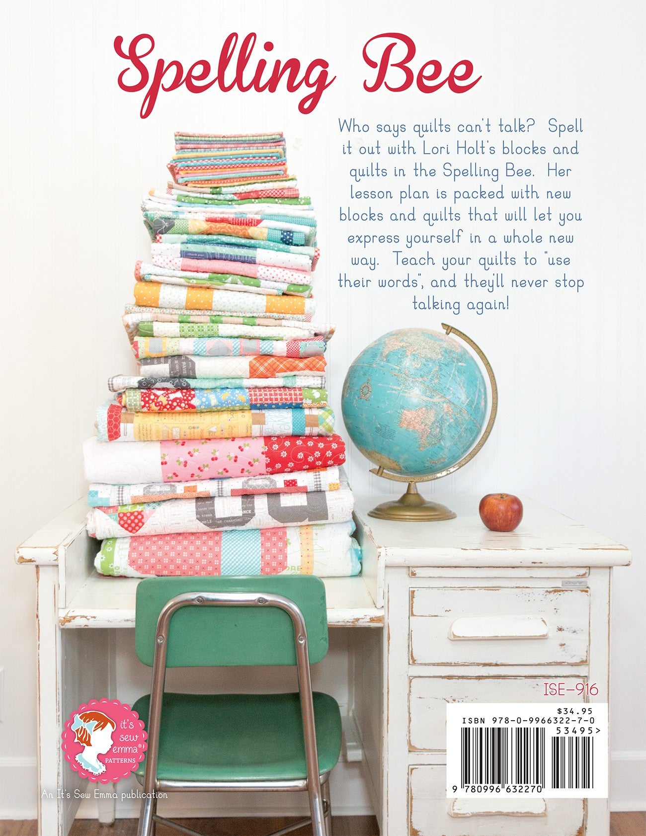 Lori Holt Spelling Bee Pattern Book – Quilting & Sewing Guide for Beginners & Experts | Perfect for DIY Projects, Home Decor & Gifts