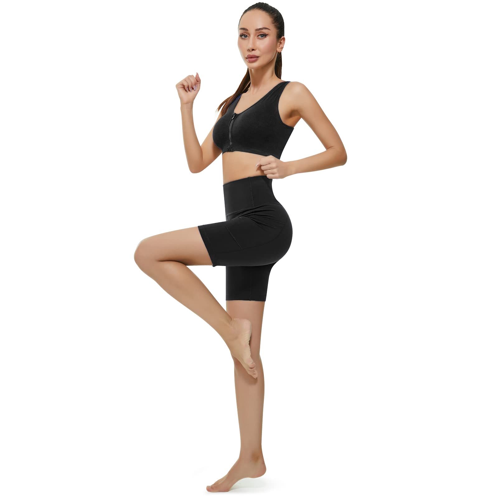KKB Women's High Waist Yoga Shorts - 5