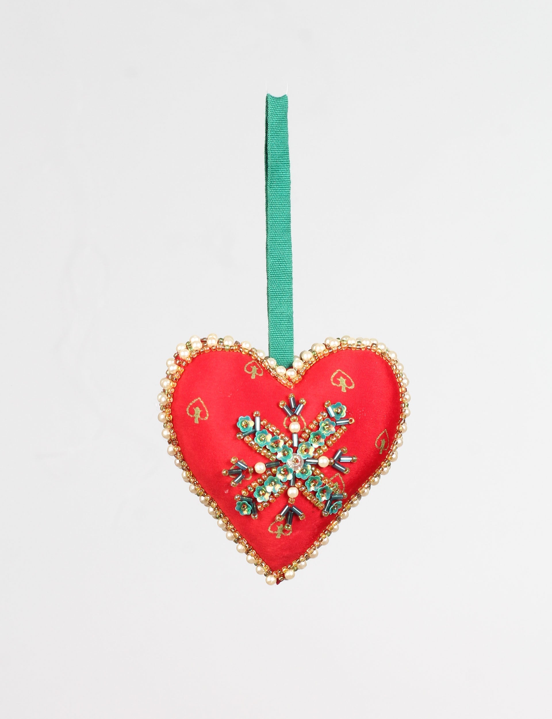 Christmas Heart Ornament - 14