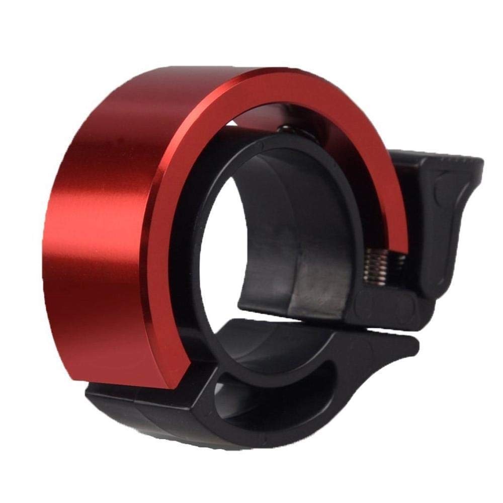 Premium Aluminum Alloy Bike Bell for Mountain & Road Bicycles - 44mm Loud Safety Cycling Bell (Red) - Perfect for Commuting, Trail Riding & Urban Cycling Accessories