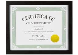 8.5x11 Inch Black Model T Certificate Frame - Premium Document & Paper Display for Diplomas, Awards, Certificates - Perfect for Office, Home, or Graduation Decor