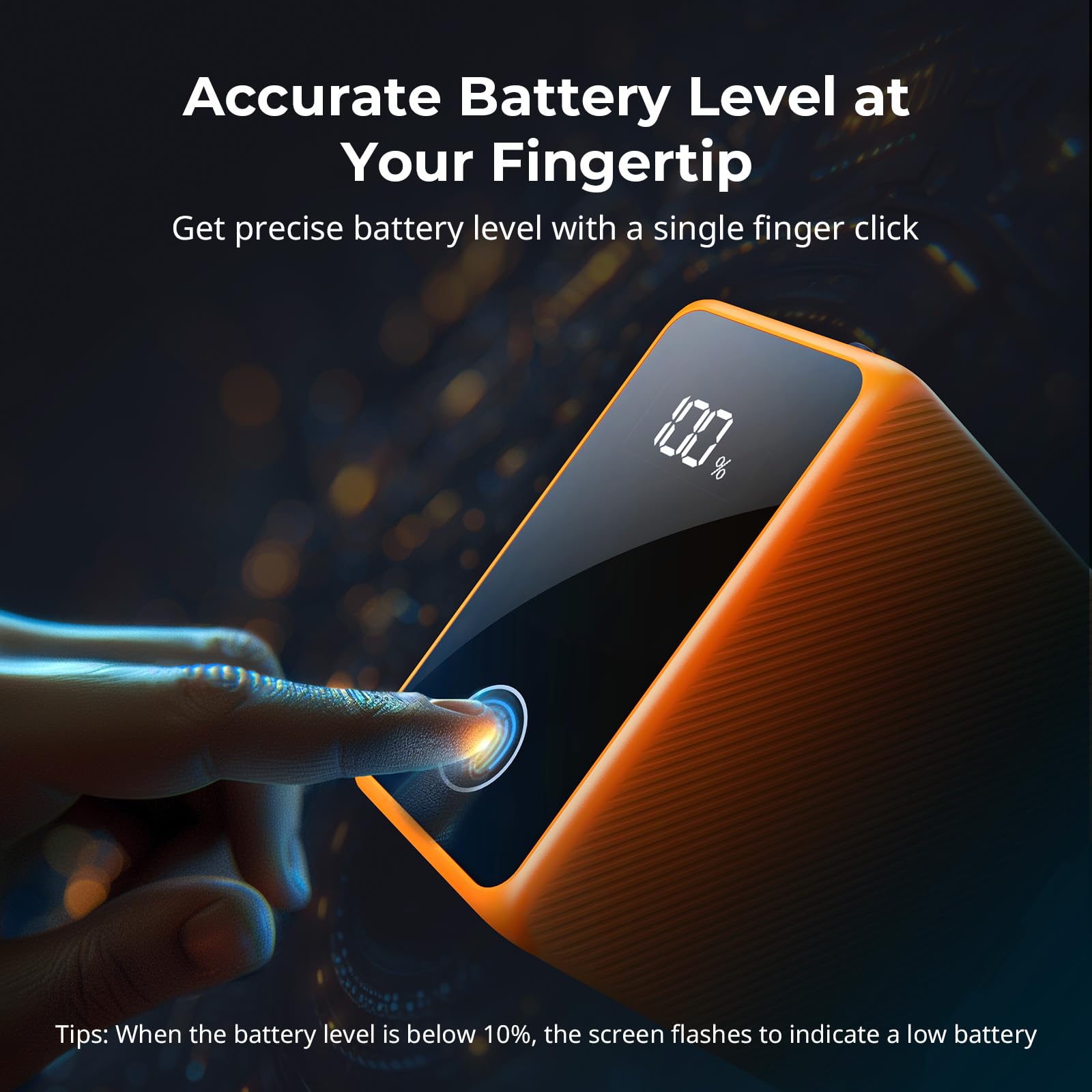 SmallRig NP-F970 10500mAh Replacement Battery for Sony NP-F970/F750/F550 - 36W USB-C PD Fast Charging, OLED Display - Compatible with DSLR Cameras, Monitors, LED Lights, Camcorders - Perfect for Photography, Videography & Outdoor Shooting (Orange, Model 4576)
